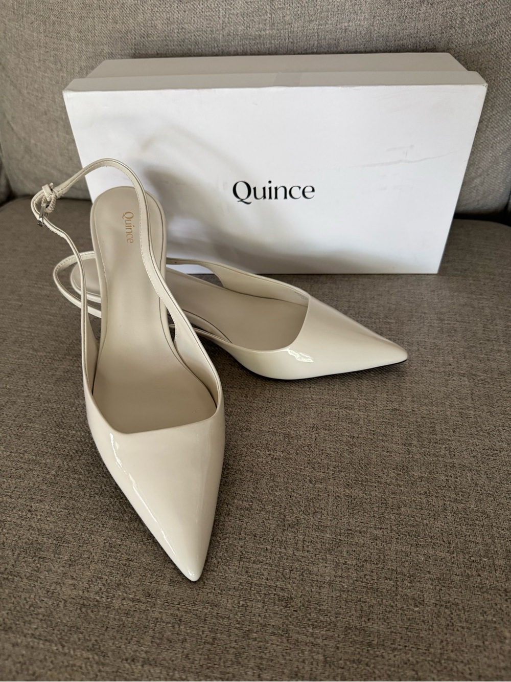 ✨ NWT Quince Italian Leather 55mm Slingback Pumps ✨